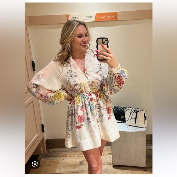 NWT Anthropologie Dress- Let Me Be V-Neck A-Line Mini Dress XL - Picture 7 of 12